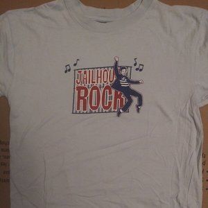 Elvis Presley Jailhouse Rock Baby Blue Vintage T-Shirt (Size Medium) NEW Rock